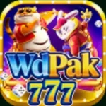 wdpak777 Game colorful app logo featuring animated tiger and rabbit casino characters with vibrant gaming theme