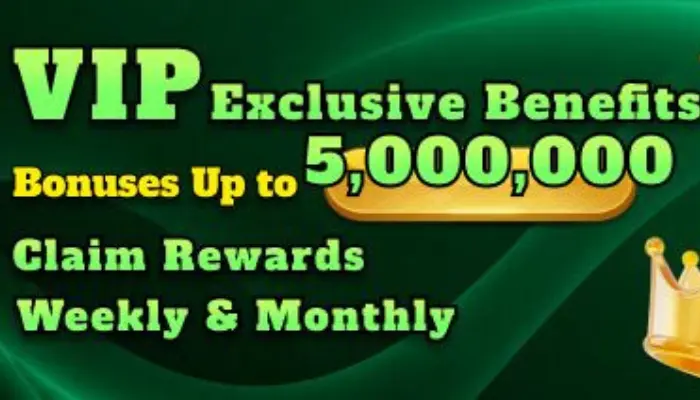VIP exclusive benefits banner with bonuses up to 5,000,000 and weekly rewards